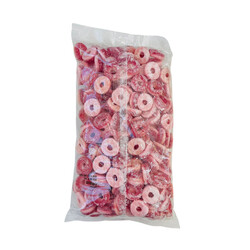 Sweet Factory Melon Jelly Candies Sugar-coated Jelly Rings with Stretchy Fine Texture Best for Parties, Events and Special Occasions 2kg