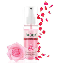 Banjara's Rose Water Gel Spray - Alcohol & Paraben Free - Oil Free Moisturizer - 100 ml