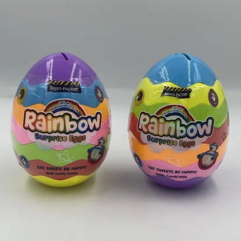 Sweet Factory Rainbow Surprise Eggs - Mini Candies with a Burst Of Color And Flavor - 10 Grams