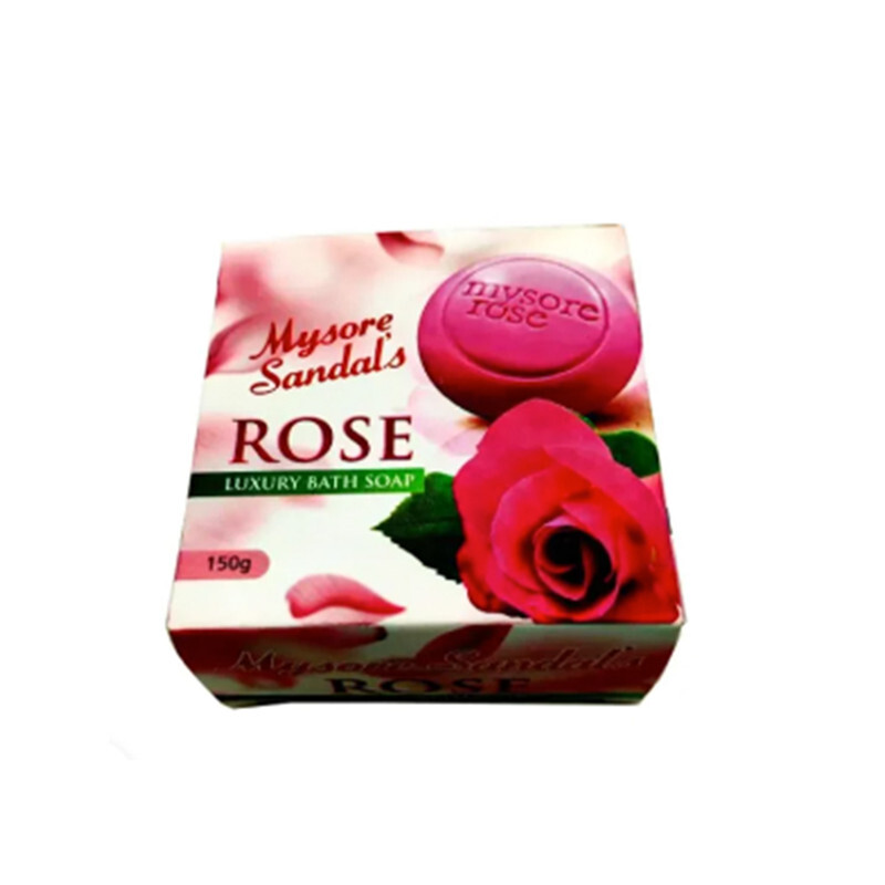 Mysore Sandal's Rose Luxury Bath Soap - Keeps the Skin Smooth & Pimples Free - Keeps the Skin Glowing, Soft & Blemish Free - 150 gms