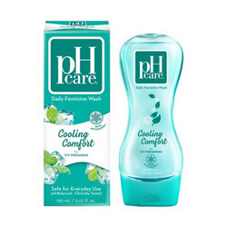 pH care  Daily Feminine Wash Cooling Comfort  - For Icy Freshness - With Active Cool - Safe for Everyday Use - pH-Balanced & Clinically Tested - 150ml