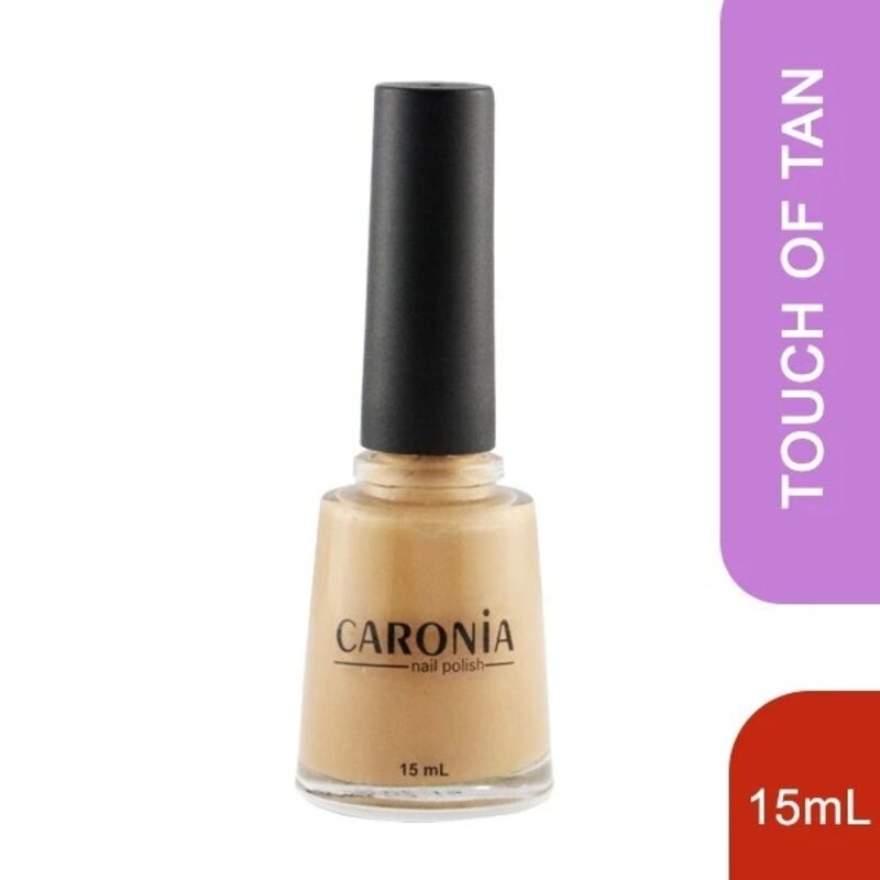 

Caronia Nail Polish Touch of Tan Regular - Easy to Apply - Quick Drying - Long-lasting Formula - 15 ml