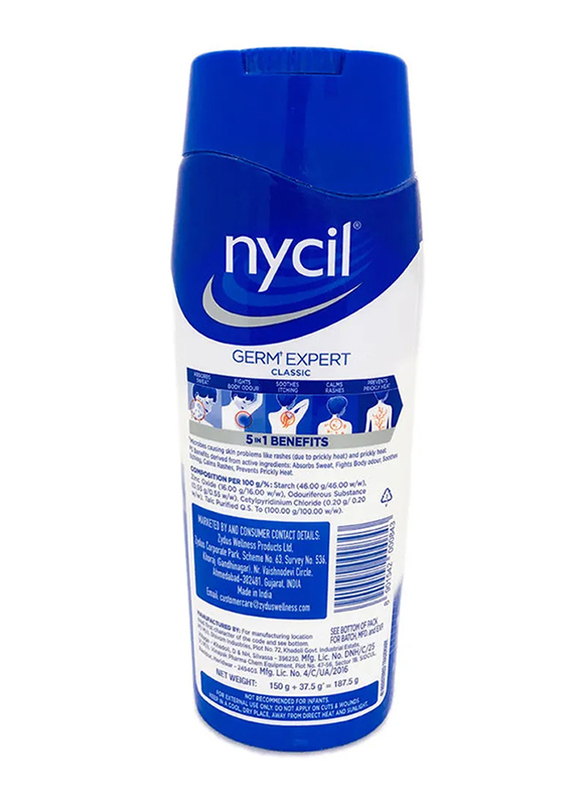 Nycil Classic Prickly Heat Powder, 187.5gm