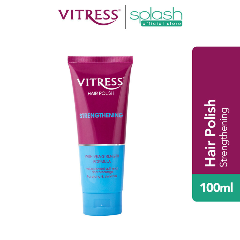 Vitress Hair Polish Strengthening - Vita-Strength Formula - Prevents Split Ends & Breakage - For Strong and Shiny Hair - 100ml