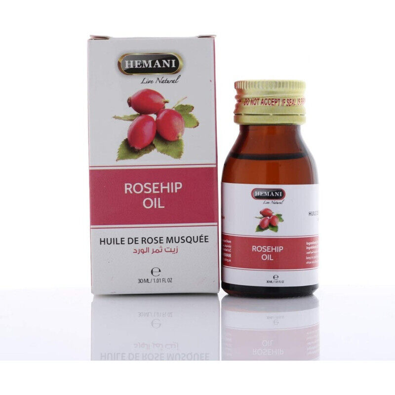 

Hemani Rosehip Oil - With Anti-Aging Porperties - Reduce Hair Dryness - 30 ml