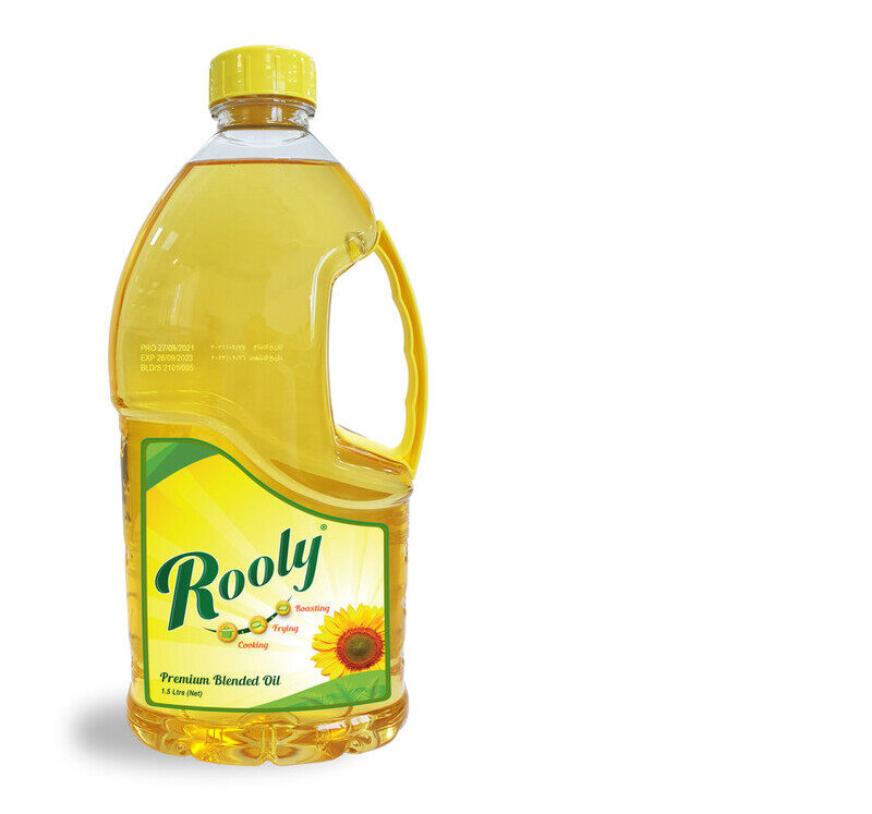 

Rooly Premium Blended Oil 1.5 ltr - Cooking, Frying & Roasting - 1.5 ltr