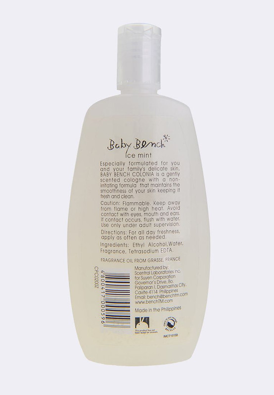 Bench Baby Cologne Scent Ice Mint Crisp Scent of Mint with a Touch of Sweetness Gently Scented Cologne For Babies Long Lasting Fragrance Dermatologically And Clinically Tested 200 ml