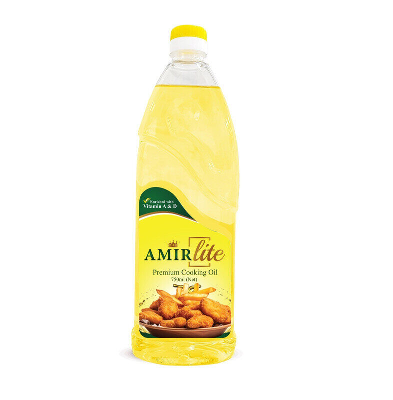 

Amir Lite Blended Oil - Enriched with Vitamin A & D - Pet Bottle Grip - 750 ml