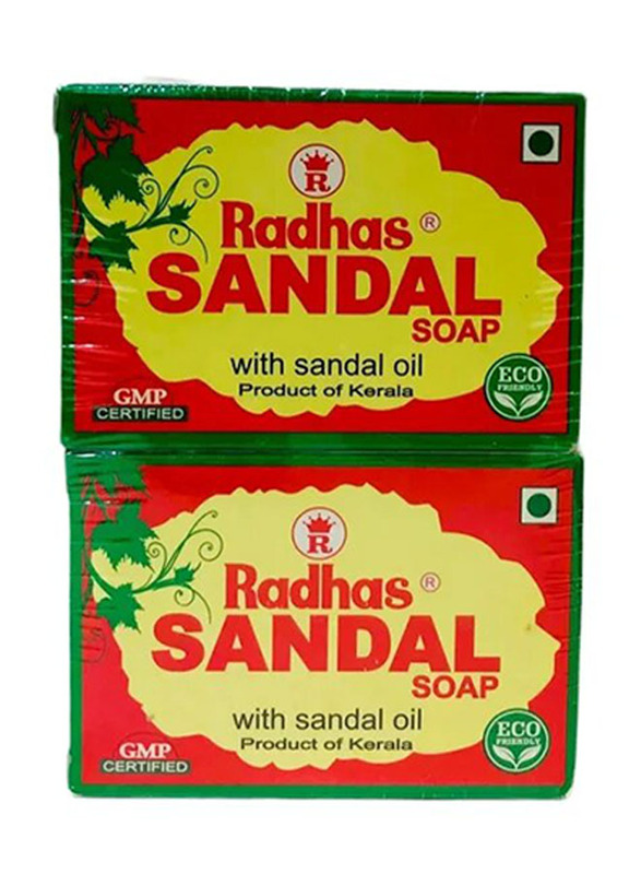 Radhas Sandal Soap, 4 x 75gm