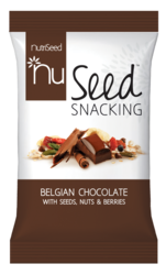NuSeed Snacking Belgian Chocolate With Seeds, Nuts & Berries 30g