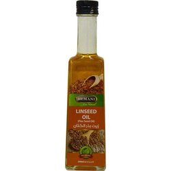 Hemani Linseed Oil 100 % Naturals- These unsaturated fatty acids help maintain normal cholesterol levels and therefore support heart health - 250 ml