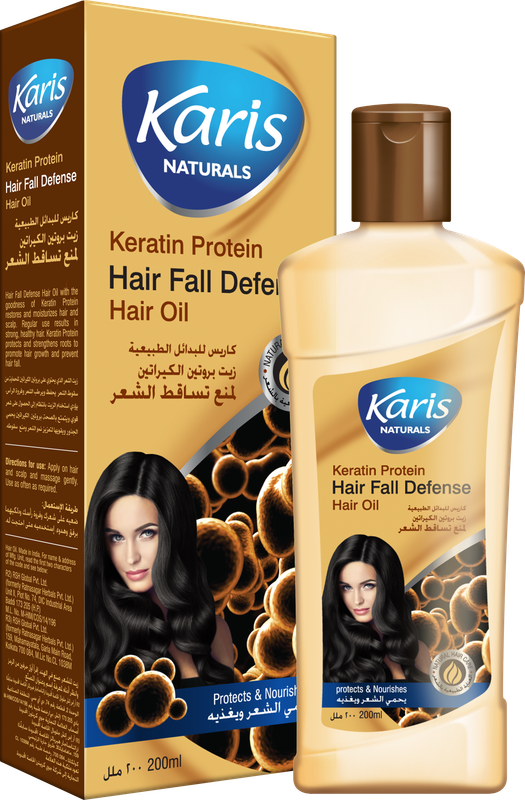 

Karis Naturals Hair Fall Defense Hair Oil - With Keratin Protein - Protects & Nourishes Hair - Strengthens Roots to Promote Hair Growth - For Strong &