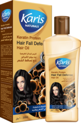 Karis Naturals Hair Fall Defense Hair Oil - With Keratin Protein - Protects & Nourishes Hair - Strengthens Roots to Promote Hair Growth - For Strong & Healthy Hair - 200 ml