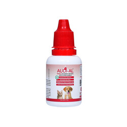 Audi-Al  Herbal Ear Drops for Dogs, Cats & Other Animals - Prevent Ear Infections - Odorless Oil Eliminates Ear Mites Effectively - Cleans Wax - Effective Formula  - 20 ml