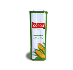 Coroli Corn Cooking Oil Tin, 2.5 Liters Enriched with Vitamin A and D Zero Trans Fat Natural Source of Vitamin E Cooking of Variety of Curries, Fried Foods, Noodles, Spaghetti and More