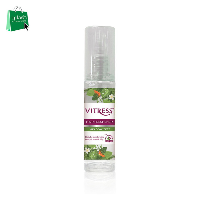 Vitress Hair Freshener Meadow Zest - Eliminates Unwanted Ordors - Keeps Hair Smooth & Shiny - With Anti-Bacterial Actives - 100ml