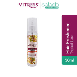 Vitress Hair Freshener Tropical Burst - Eliminates Unwanted Odors - Keeps Hair Smooth & Shiny - With Anti-Bacterial Actives - 100ml