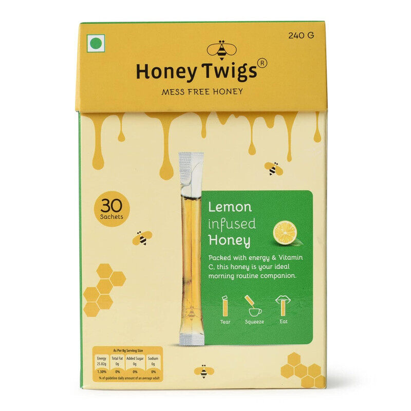

Honey Twigs Lemon Infused Honey - 30 x 8g
