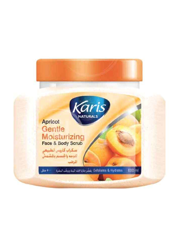 Karis Naturals Apricot Gentle Moisturizing Face & Body Scrub, 600ml