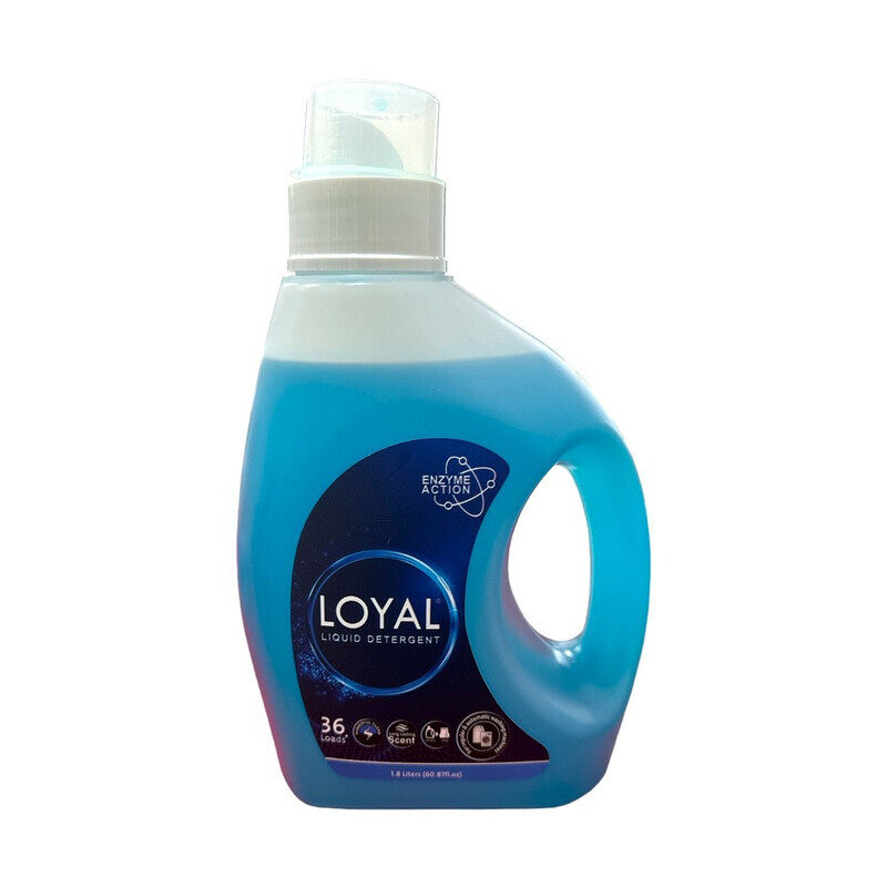 

Loyal Liquid Detergent - With Enzyme Action - Up to 36 Loads, Powerful Clean, Long-lasting Scent - For All Machine - 1.8 Liters