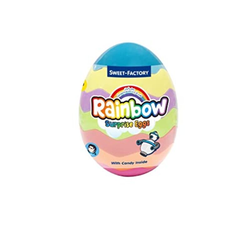 Sweet Factory Rainbow Surprise Eggs - Mini Candies with a Burst Of Color And Flavor - 10 Grams