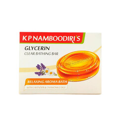 K P Namboodiri's Glycerin Clear Bathing Bar Relaxing Aroma Bath With Lavender & Chamomile Oils - 75 gms