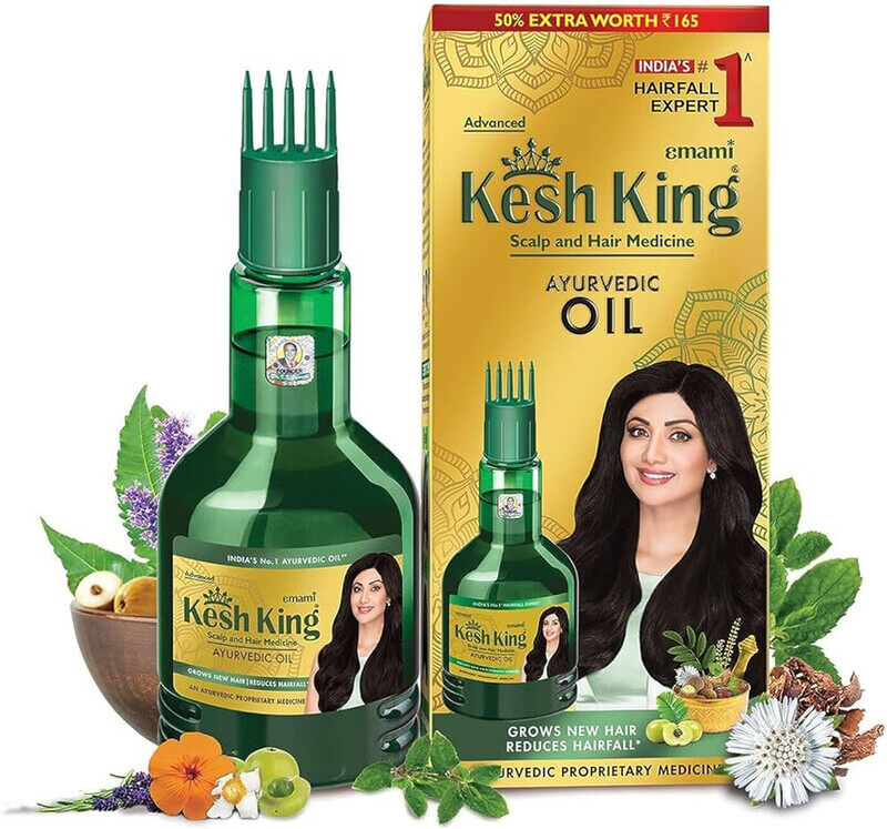 

Emami Kesh King Ayurvedic Oil - Complete Solution For Hair Related Problems - Protecting And Nourishing The Hair -300 ml