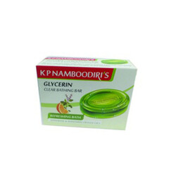 K P Namboodiri's Glycerin Clear Bathing Bar Refreshing Bath With Basil & Mandarin Orange Oils - 75 gms