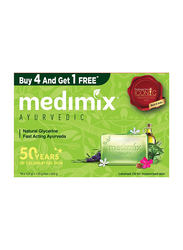 Medimix Ayurvedic Soap with Natural Glycerin, 125gm, 5 Pieces