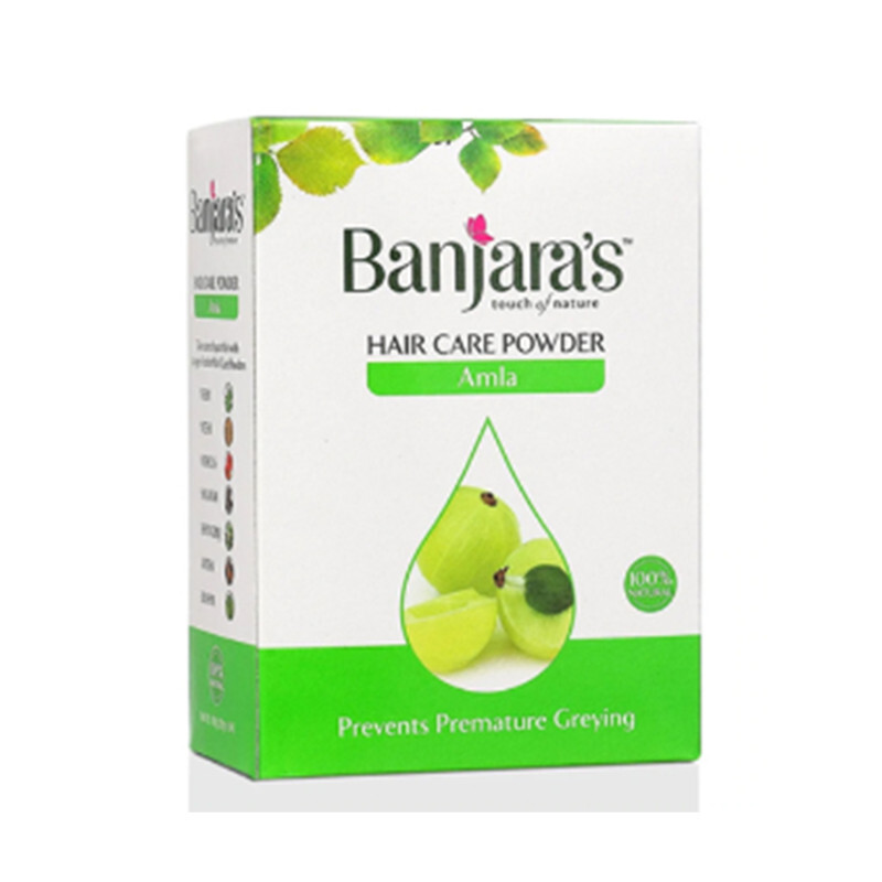 Banjara's Amla Hair Care Powder - Softens & Gently Smoothens the Hair Making it Stronger - Rich in Naturally Occurring Vitamin C - 100 Grams