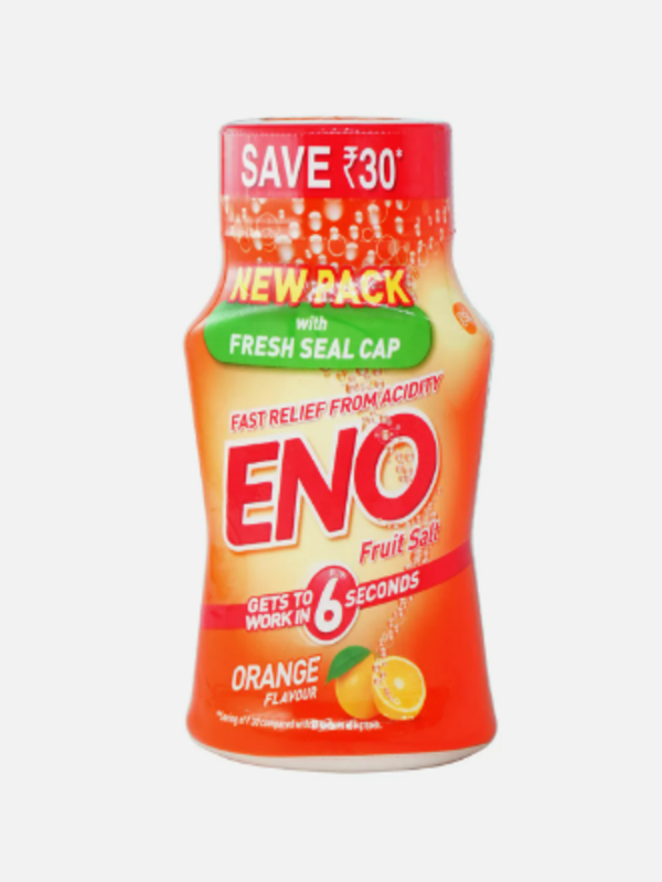 

ENO Fruit Salt Powder Antacid - Orange Flavour - Fast Relief From Acidity - 100 g