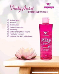 Wonderline Pinky Secret Feminine Wash - Hydraulonic Acid with Collagen - Maintaining pH Balance - Gentle Cleansing - 150ml