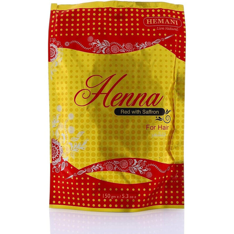 

Hemani Henna Red with Saffron For Hair - Natural Ingredients - Long-lasting Color - 150 gm
