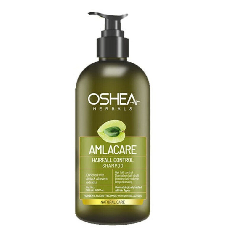 

Oshea Herbals Amla Care Hairfall Control Shampoo - Increasig Hair Volume - With Amla & Aloe Vera Extract - Paraben & Silicon Free - For All Hair Type