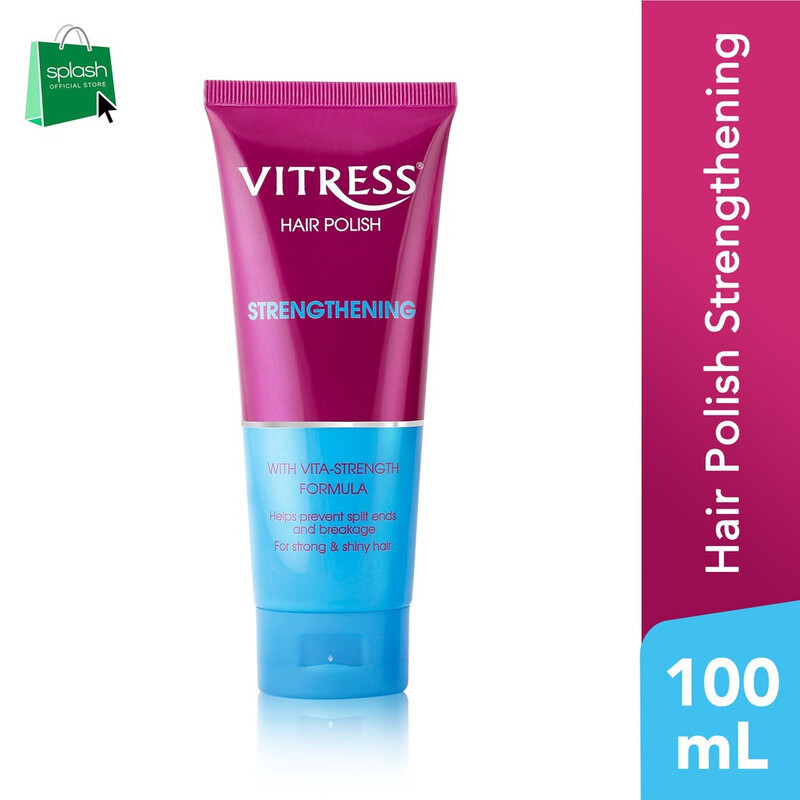 Vitress Hair Polish Strengthening - Vita-Strength Formula - Prevents Split Ends & Breakage - For Strong and Shiny Hair - 100ml