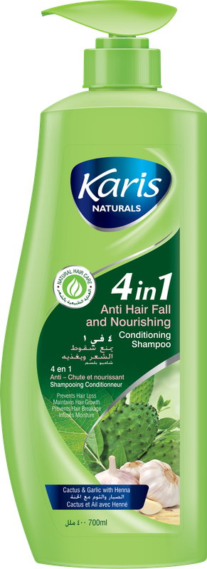 

Karis Naturals 4 in 1 Anti Hair Fall & Nourishing Conditioning Shampoo - Repairs Split Ends - 700 ml