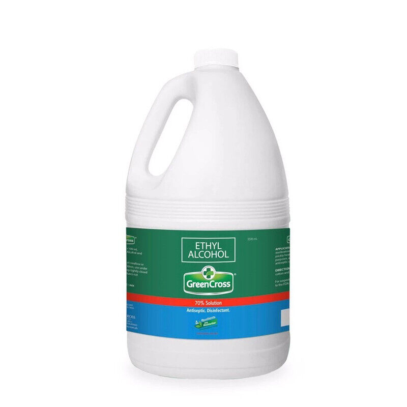 

Green Cross Ethyl Alcohol with Moisturizer - Antiseptic Disinfectant - Hypoallergenic - Gallon Bottle - 3500 ml