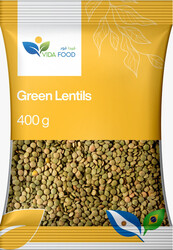Vida Food Green Whole Lentils - Offer both Taste and Health Benefits - Good Source of Protein, Fiber & other Essential Nutrients - 400 Grams
