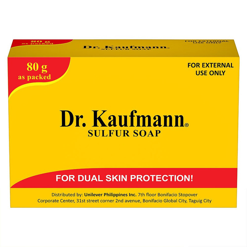 Dr Kaufmann Medicated Sulpur Soap Bar For Dual Skin Protection Combats Skin Issues like Acne Pimples Eczema 80 g