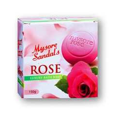 Mysore Sandal's Rose Luxury Bath Soap - Keeps the Skin Smooth & Pimples Free - Keeps the Skin Glowing, Soft & Blemish Free - 150 gms