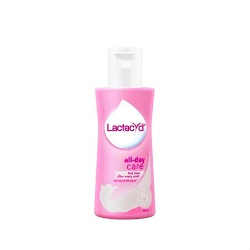 

Lactacyd All-Day Care Feminine Wash- Feel Clean After Every Wash- with Natural Milk Extract - 60 ml