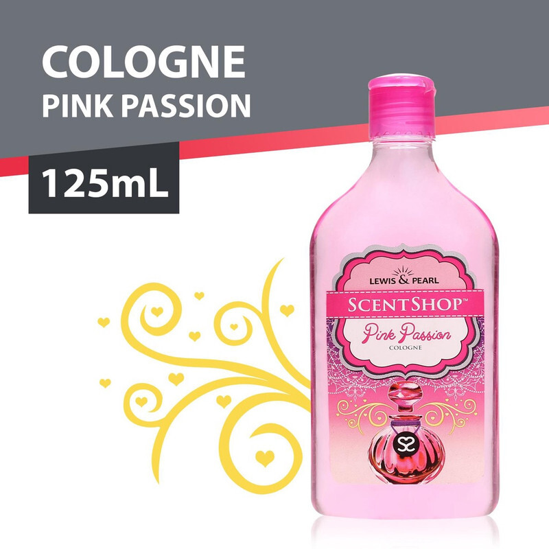 Lewis & Pearl Scentshop Pink Passion Cologne - Women's Perfume- Romantic & Sweet - Long Lasting Scent- Gentle and Safe for Sensitive Skin- Dermatologically Tested- 125 ml