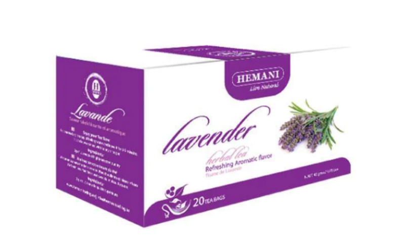 

Hemani Lavender Herbal Tea Refreshing Aromatic Flavor 100% Natural & Pure Prevents Stress and Anxiety Immunity Booster 20 Tea Bags - 40gms