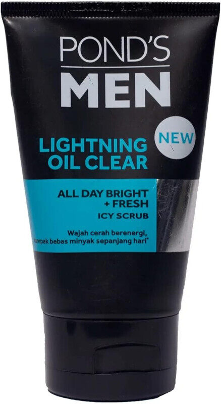 

Pond's Men Lightning Oil Clear Icy Scrub - All Day Bright & Fresh - 100 g