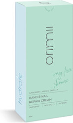 Orimii Hand and Nail Repair Cream Lightweight Non Sticky Softening Alpine Berry and Japanese Camellia 45ml