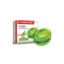 K P Namboodiri's Glycerin Clear Bathing Bar Refreshing Bath With Basil & Mandarin Orange Oils - 75 gms