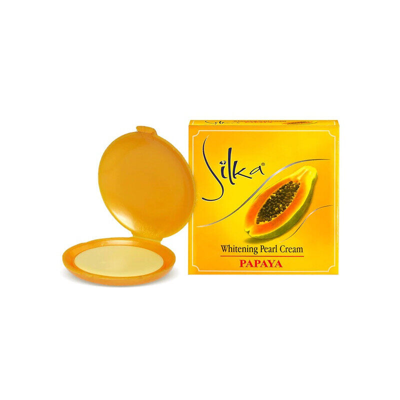 

Silka Whitening Pearl Cream with Papaya Enzymes - Eliminates Blemishes & Moisturizes Skin - Lightweight Formula - 6 grams