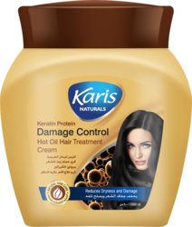 Karis Naturals Damage Control Hot Oil Hair Treatment Cream - With Keratin Protein - Reduces Dryness & Damage - Nourishes and Revitalizes Hair - Repairs Damaged Hair - 1000 ml