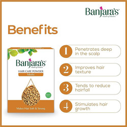 Banjara's Methi Hair Care Powder - Makes Hair Soft & Strong - Reduces the Occurrence of Dandruff- Soothes And Moisturizes the Scalp & Stimulates Hair Growth - 100g