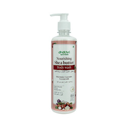 Dhathri Shea Butter Body Wash - Helps to Nourish, Soften & Smoothen Skin - With Shea Butter, Lavender & Coconut Milk - 500 ml